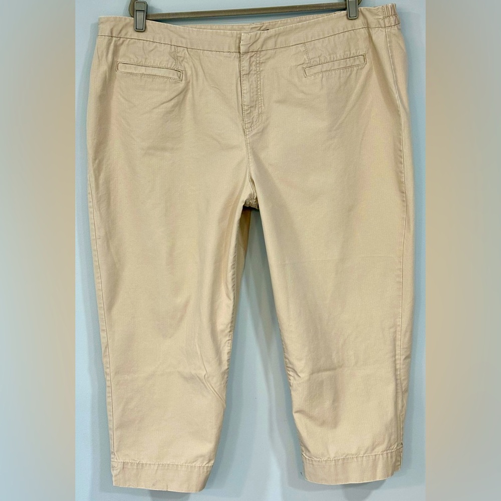 LIZ CLAIBORNE Tan City Safari Straight Leg Pants 24W